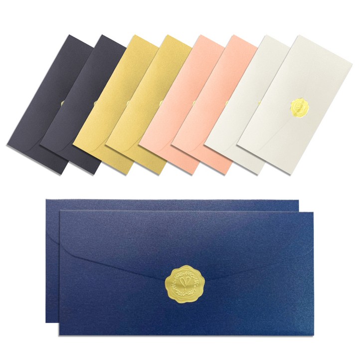 투코비 고급 펄 용돈 봉투 5종 x 2p  골드 스티커 세트