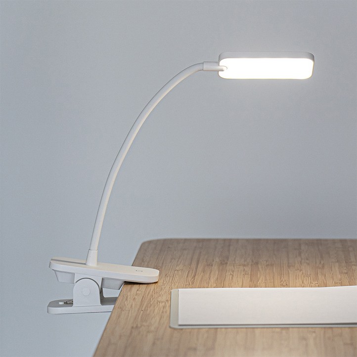 아이버드 클립형 LED 무선 스탠드, 화이트 아이버드 클립형 LED 무선 스탠드, 화이트