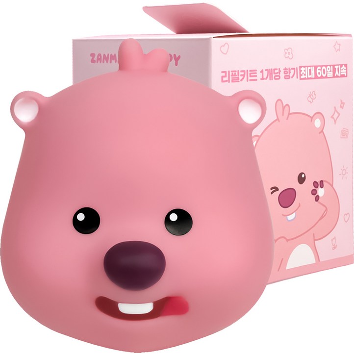 벨르아망 잔망루피 빅페이스 차량용 방향제 본품, 1개, 블랙체리 벨르아망 잔망루피 빅페이스 차량용 방향제 본품, 1개, 블랙체리