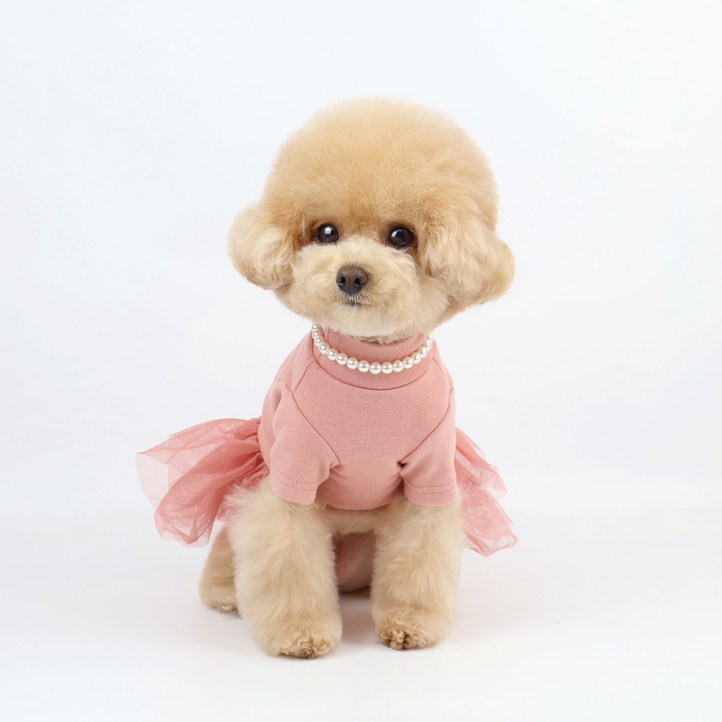 그루밍독 반려동물 베이직 무지 이너 튜튜 드레스