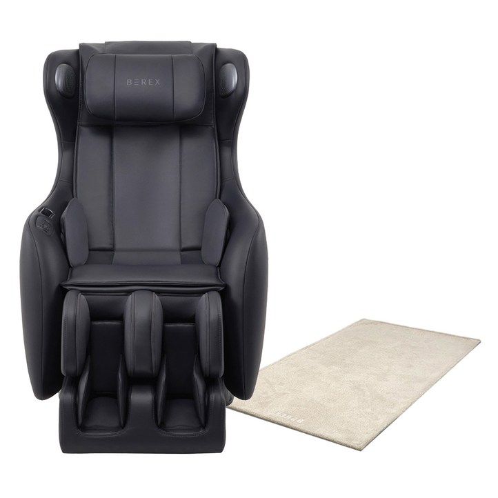 코웨이 비렉스 안마의자 마인플러스  러그 세트 방문설치, MCB02, 잉크 블랙