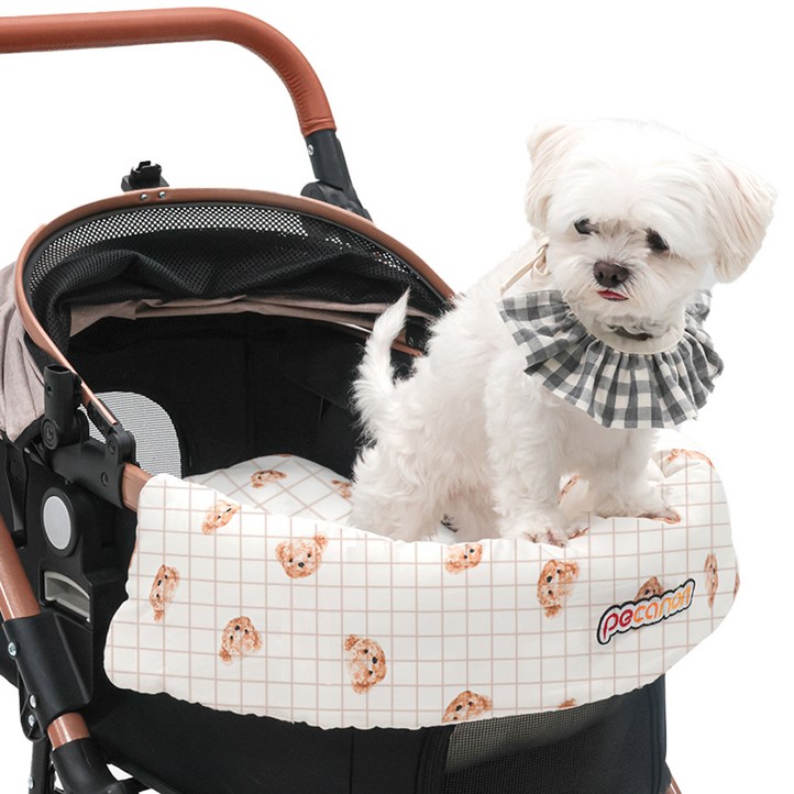 피카노리 분리형 컴포터  라이너  쿠션, 곰돌이 패턴, 1세트