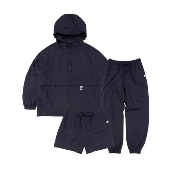 어반디타입 남녀공용 아노락 쓰리피스 풀 셋업