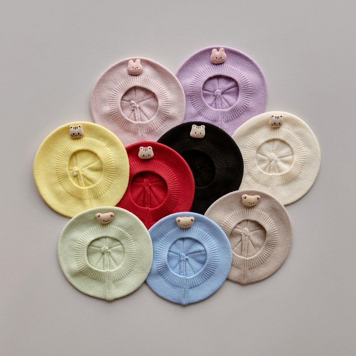 돗투돗 돗프렌즈 비니돌 니트 베레모 신생아 돌 전후 아기모자