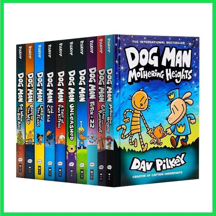 도그맨 18권 세트 하드커버 Dog Man 영어원서 음원제공