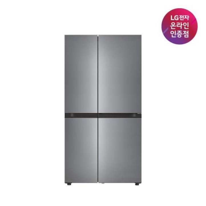 LG전자 DIOS디오스 AI 오브제컬렉션 832L 냉장고 매직스페이스 2도어 프라임 실버S836P132