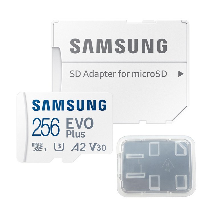삼성전자 공식인증 정품 마이크로SD카드 EVO PLUS MBMC256SAKR  SD카드 케이스
