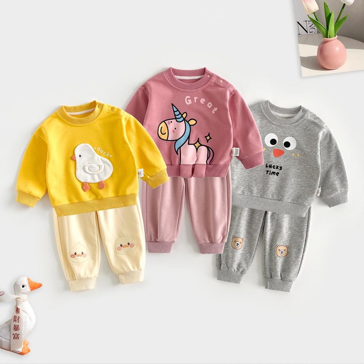 구름위에햇님 봄가을 아기상하복세트 ST2281313