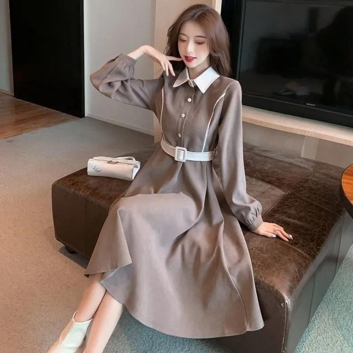 샤이닝포인츠 코듀로이 원피스 롱 원피스 여성 가을 겨울 원피스 셔츠 스커트 샤이닝포인츠 코듀로이 원피스 롱 원피스 여성 가을 겨울 원피스 셔츠 스커트