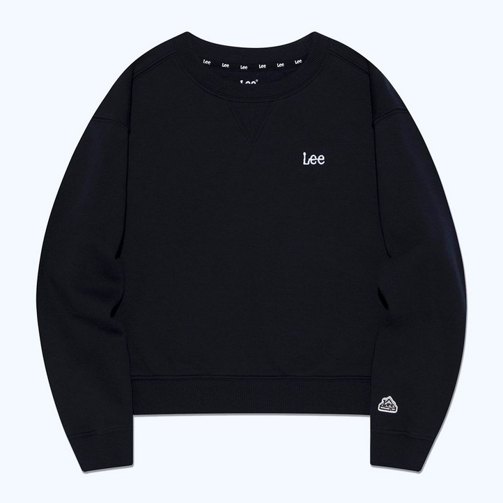 Lee 키즈 맨투맨 크롭 레귤러핏 스웨트셔츠 네이비 LK2403CR72NA 31 간절기 긴팔