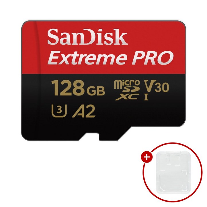 샌디스크 마이크로SD카드 Extreme PRO 익스트림 프로 SDSQXC SD카드 케이스