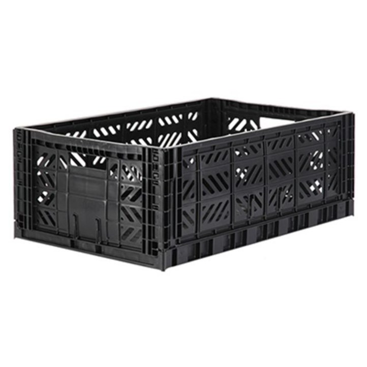 아이카사 폴딩박스 L blackPassive Lock 22cm, 블랙, 1개