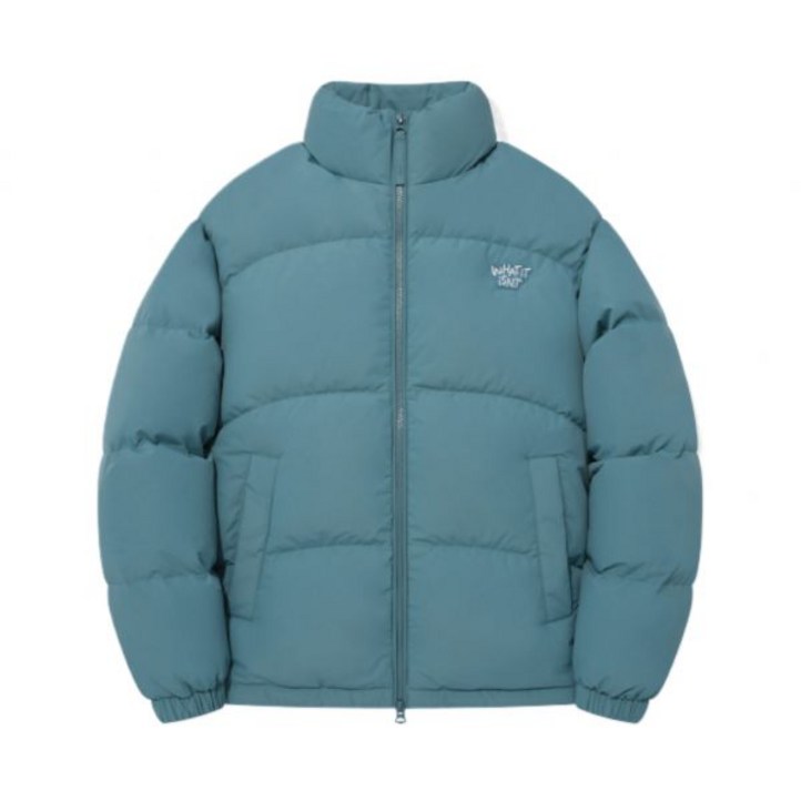 와키윌리 WACKY WILLY 로고 덕다운 퍼핀 숏푸퍼 블루 146355