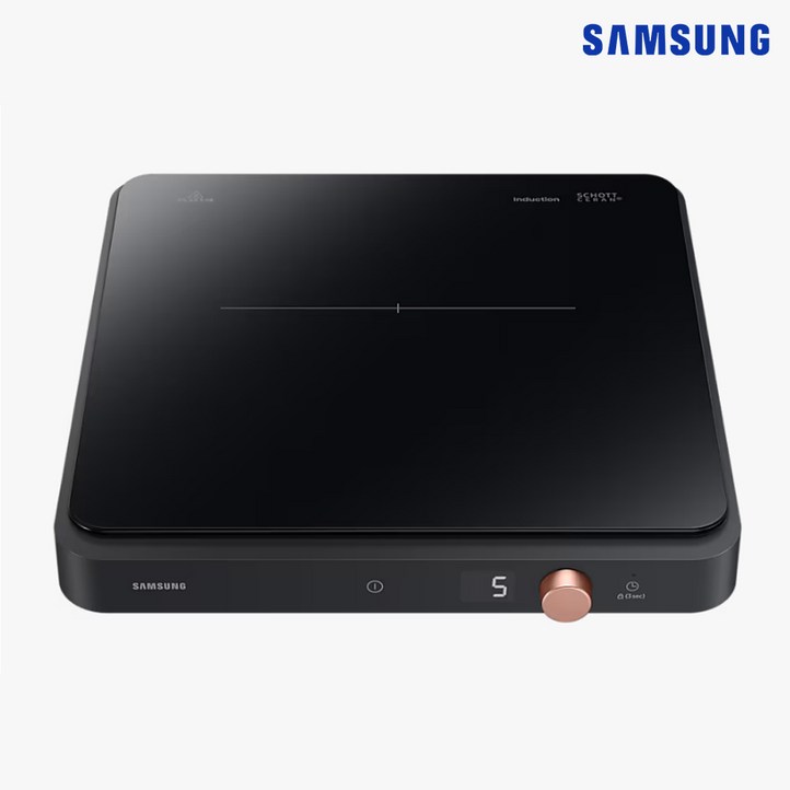 삼성전자 더플레이트 NZ31DG200CF 1구 인덕션 1인용 휴대용 이동식 전기레인지