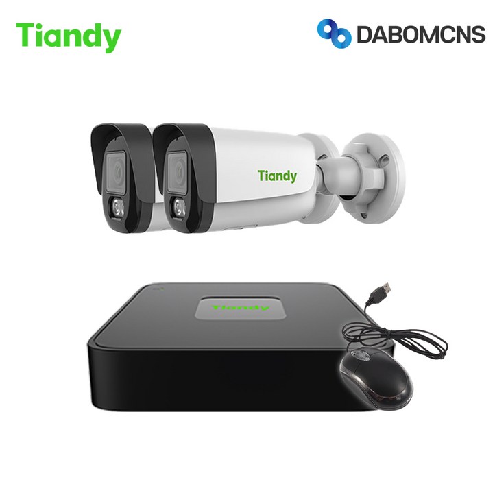 티앤디 IP CCTV 카메라 녹화기 400만 실내 실외 세트