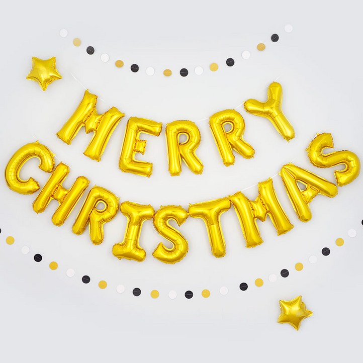 파티팡 크리스마스 은박풍선세트 MERRY CHRISTMAS, 골드 3개 파티팡 크리스마스 은박풍선세트 MERRY CHRISTMAS, 골드 3개