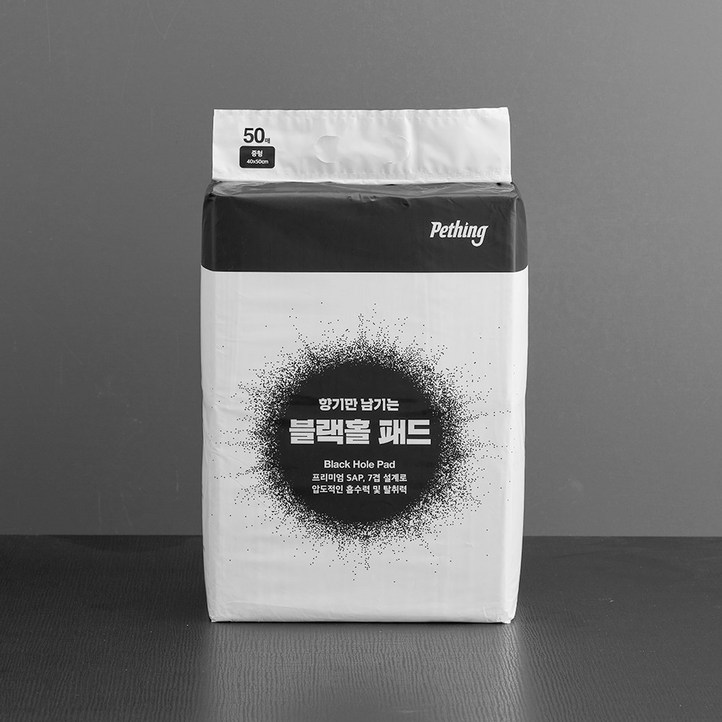 펫띵 블랙홀패드 M중형사이즈 50매, 50매, 4개