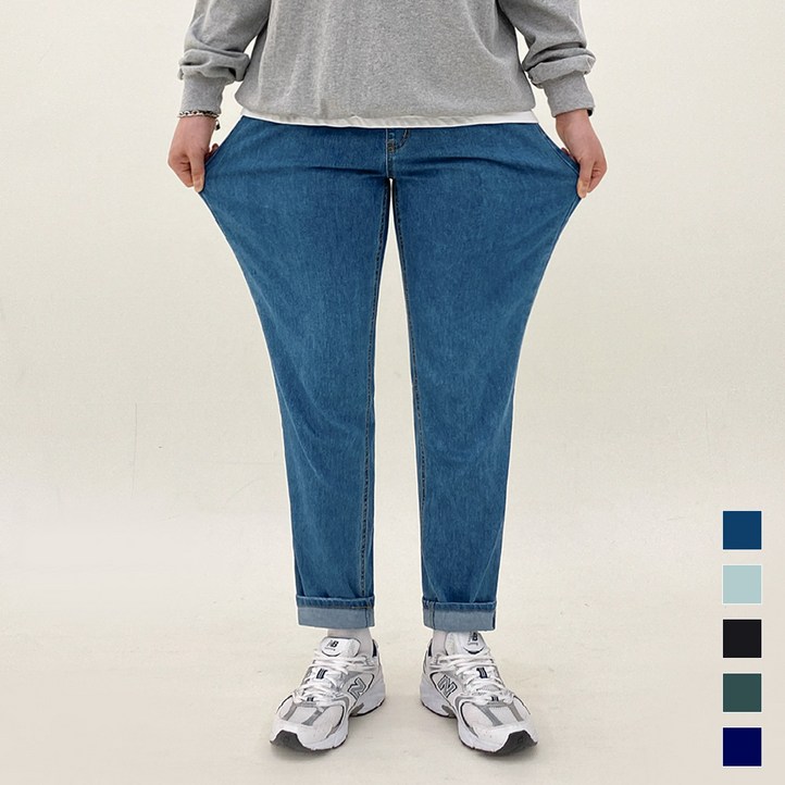 모노마인 남자 청바지 남성용 빅사이즈 스판 밴딩 청바지 M4XL