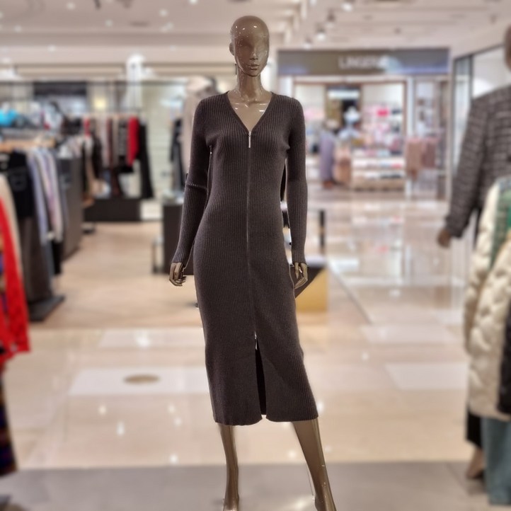 AK플라자 제시뉴욕 알렉시스엔 지퍼 슬림 니트원피스 BFW5PNKA9110