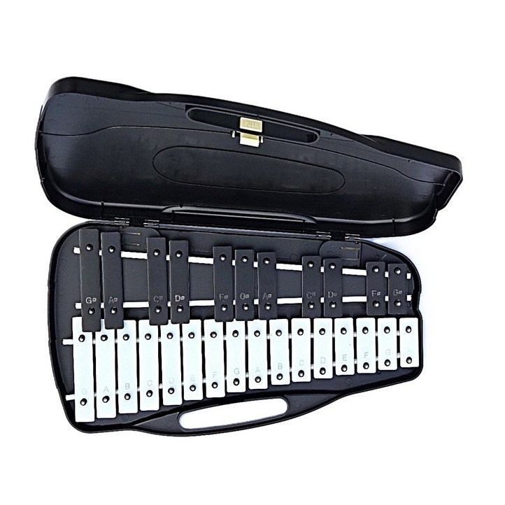 명창 실버스타 공명실로폰27키 흑색 피아노건반 스타일 실.채포함