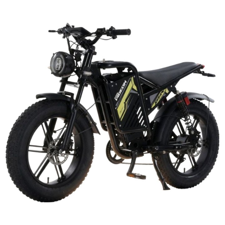 에코트리브 고출력 전기 자전거 7단변속 자토바이 전동 스쿠터 팻바이크 7501000W, 1000W 그린블랙