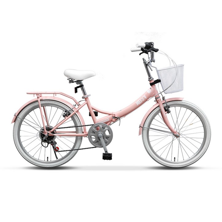 삼천리자전거 메이비22 접이식 자전거 90 조립배송, 핑크, 155cm