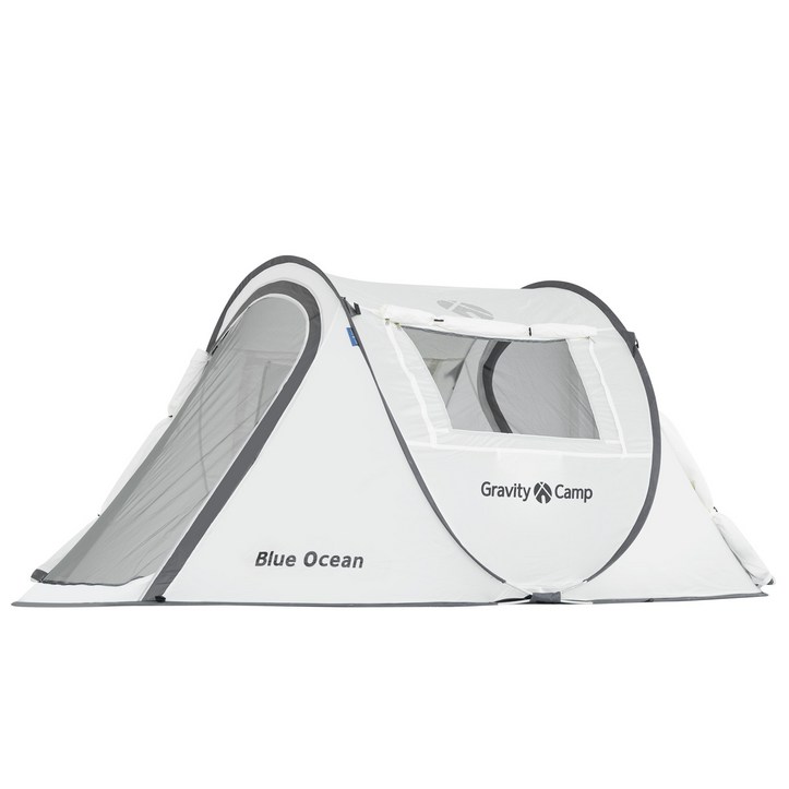 그라비티캠프 원터치 캠핑 텐트, 화이트 실버 에디션, 베이직 264141565