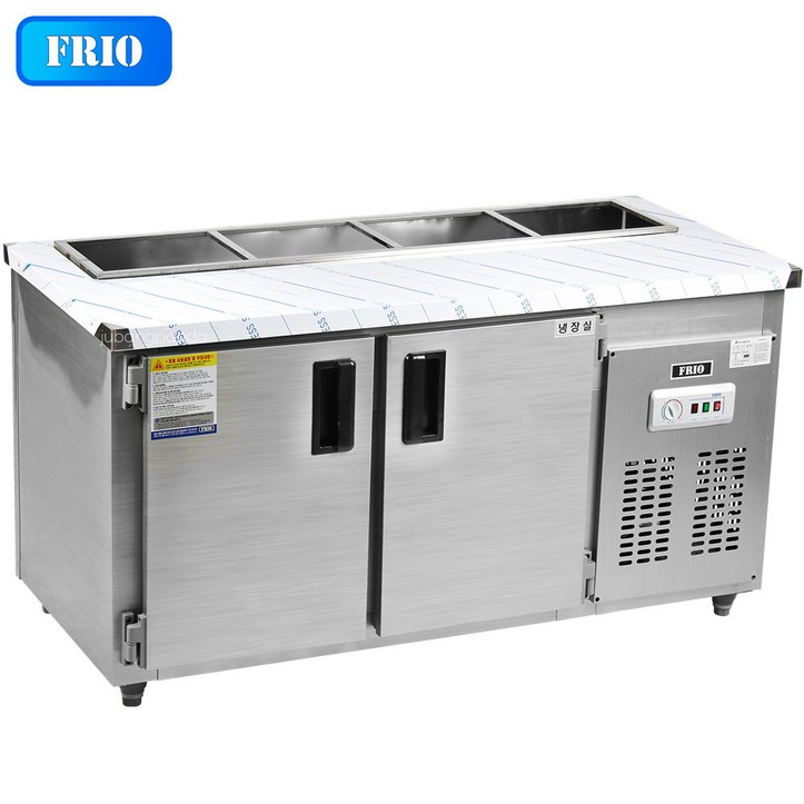 FRIO 프리오 업소용냉장고 찬받드테이블냉장고 아미냉장고 4구냉장고 1500700800 올냉장 메탈재질 아나로그 컨트롤러