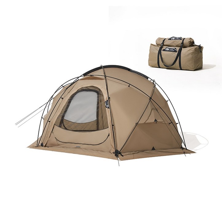 MOBI GARDEN 모비가든 캠핑 텐트 커맨더 COMMANDER 160185245 돔텐트 돔쉘터 넓은 공간 탄색, 탄색