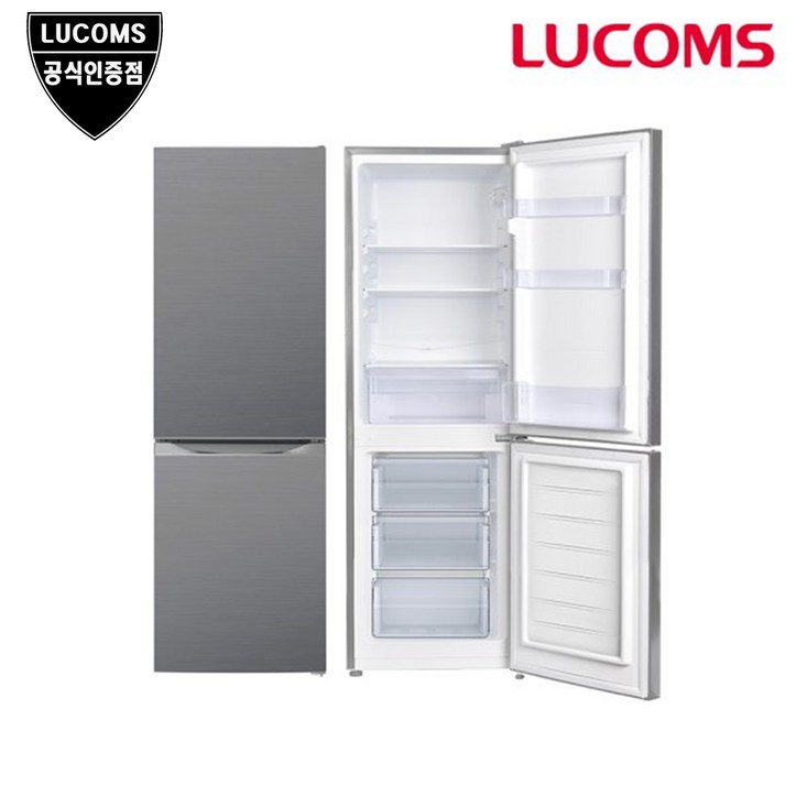 루컴즈 157리터 소형 일반 냉장고 R160M2-G 메탈디자인 6525040390