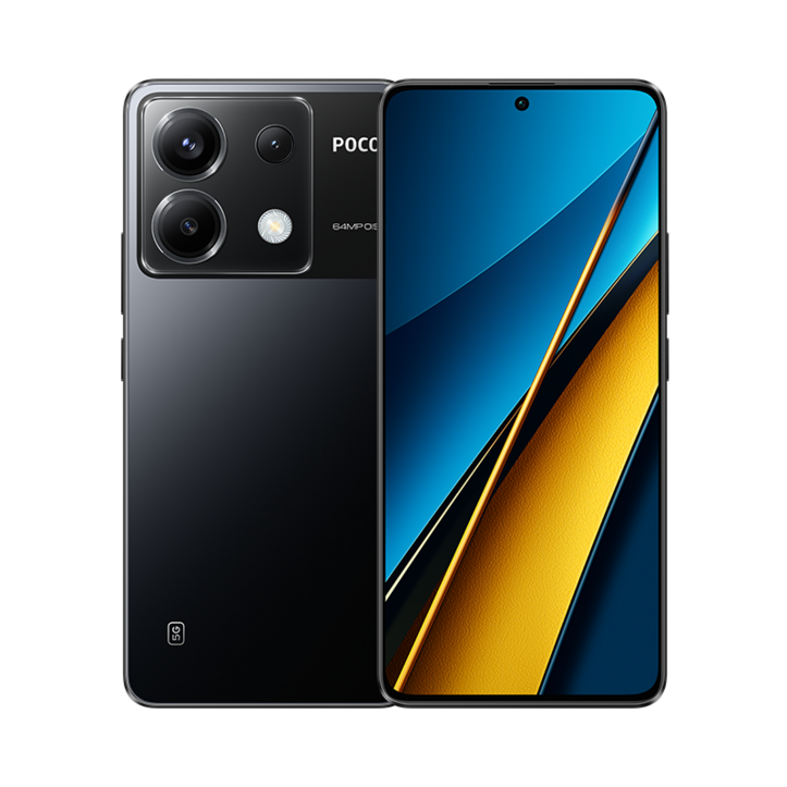 월드 프리미어 POCO X6 5G 스마트폰 글로벌 버전 Snapdragon 7s Gen 2 NFC 120Hz 플로우 아몰레드 디스플레이 64MP 카메라 OIS 67W, 블랙, 512GB