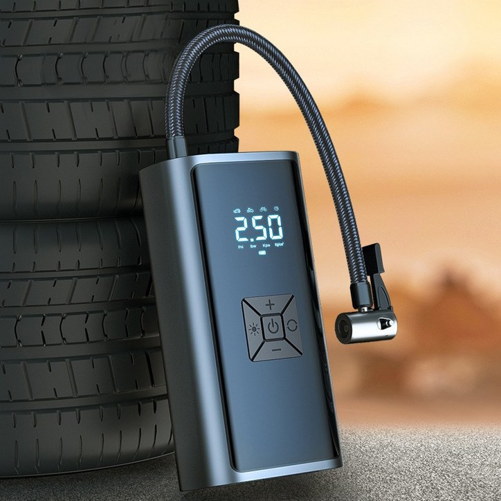 자동차 타이어 공기주입기 휴대용 무선에어펌프 DQB, 단일색상, 1개