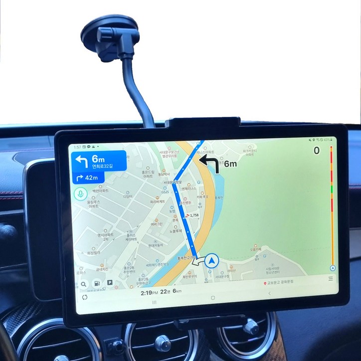 에이덤스 차량용 태블릿 거치대 유리흡착형 갤럭시 폴드 갤럭시탭 아이패드 앞자리