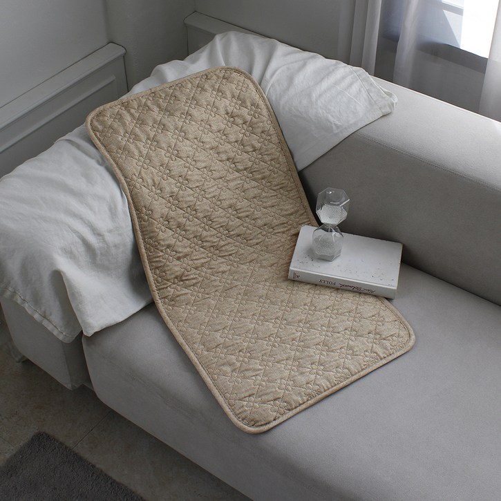 한일전기 프리미엄 탄소 전기방석, 베이지, 2인용44 x 87 cm