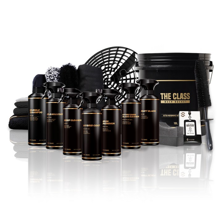 더클래스 셀프 세차 18종 세차용품세트, 1세트