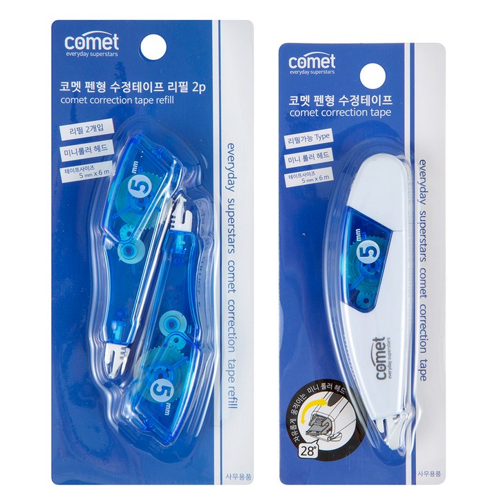 코멧 수정테이프  리필 2p