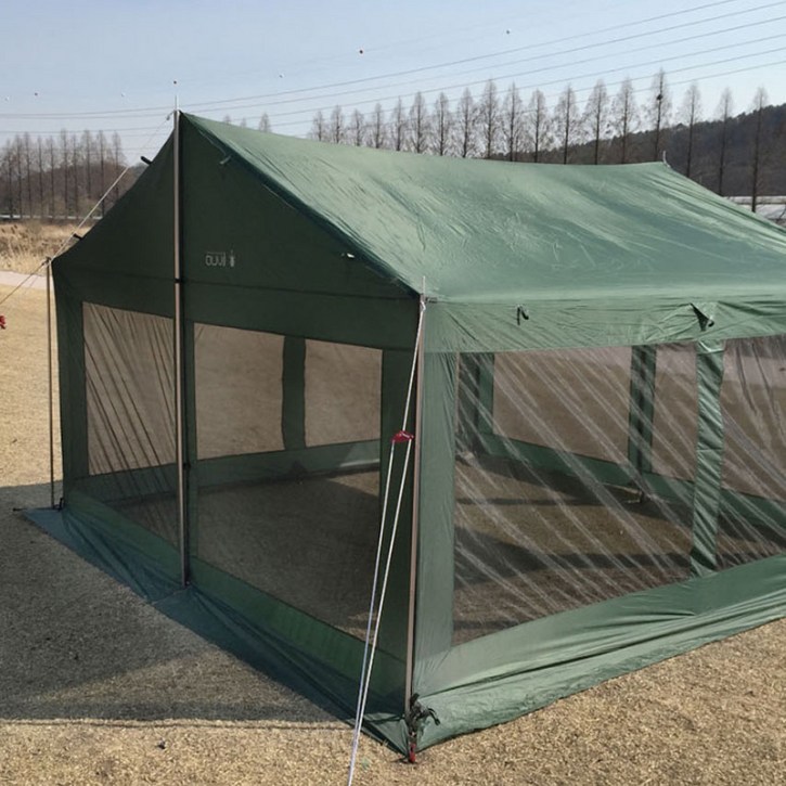 오빌 라운지 스크린 타프  이너텐트  사이드폴 4p, 그린, 1세트