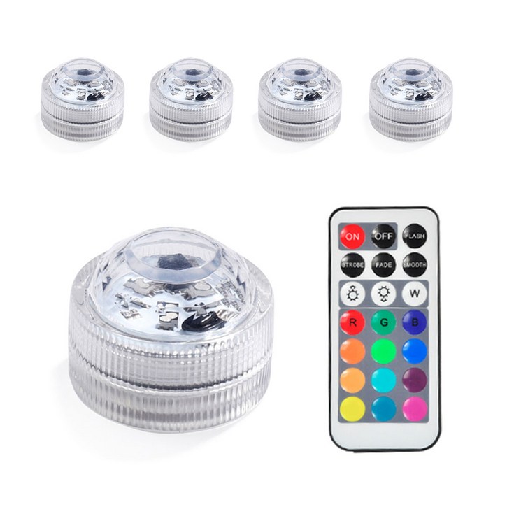 LED 미니 무선 조명 3cm 5p 리모콘 세트 LED 미니 무선 조명 3cm 5p 리모콘 세트