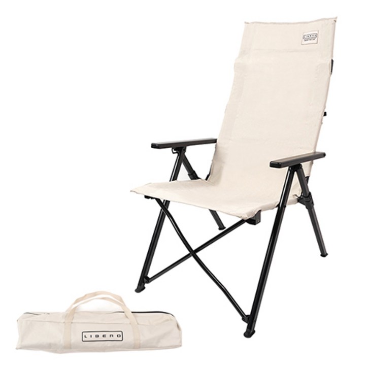 Libero 노블 릴렉스 각도조절 체어 + 전용가방 세트, 라이트 베이지, 1세트
