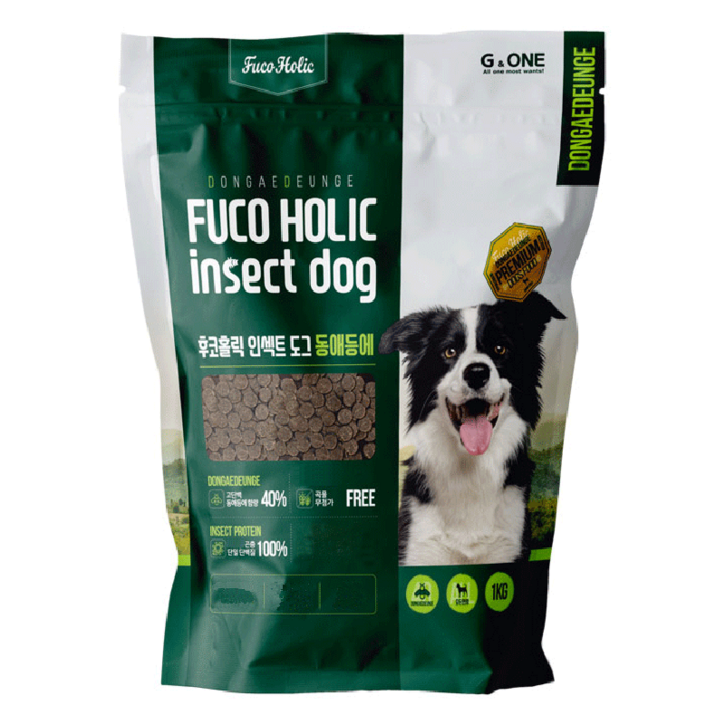 후코홀릭 전연령 도그 동애등에 소프트사료, 곤충, 1kg, 1개