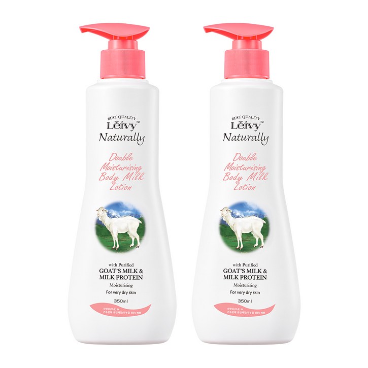 레이비 산양유 바디로션 플로럴 코튼향, 350ml, 2개
