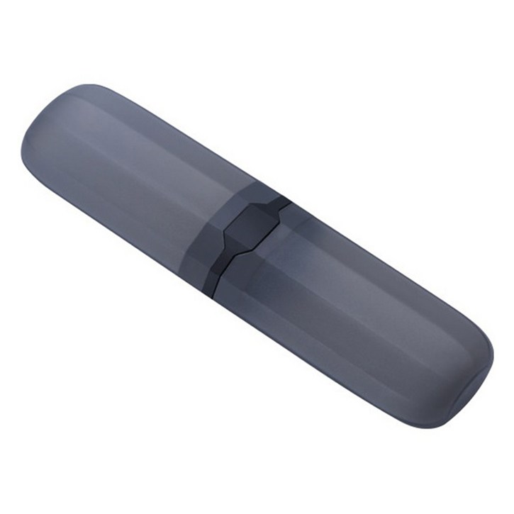 아이코어스 슬림형 칫솔 치약 케이스, 1개, 블랙