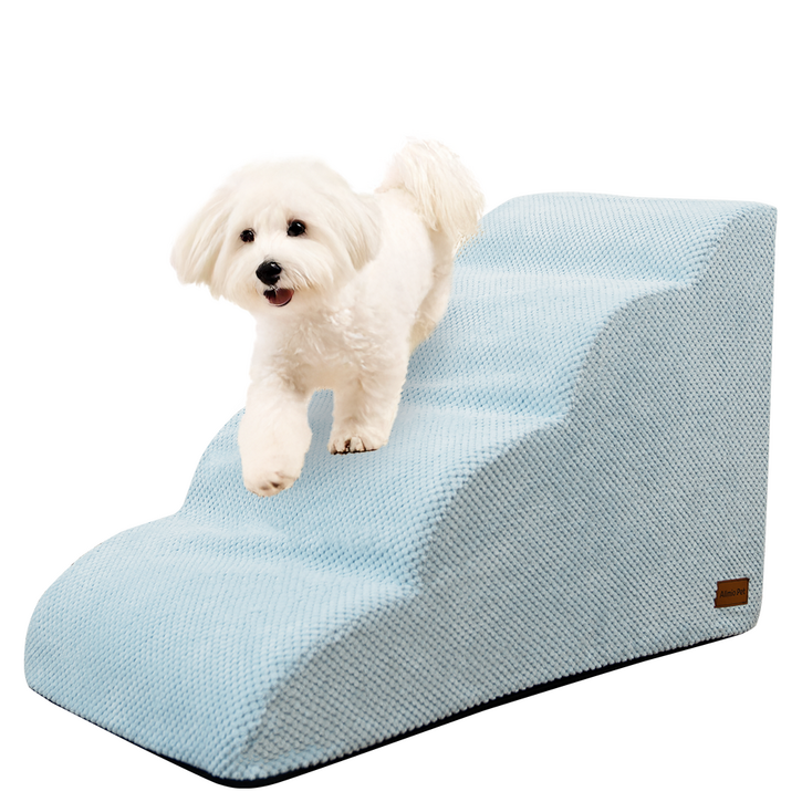 올미오펫 구름패브릭 강아지계단, 스카이블루, 1개