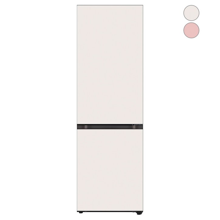 [색상선택형] LG 오브제컬렉션 모던엣지 냉장고 글라스 344L 방문설치, Q342GBB133S
