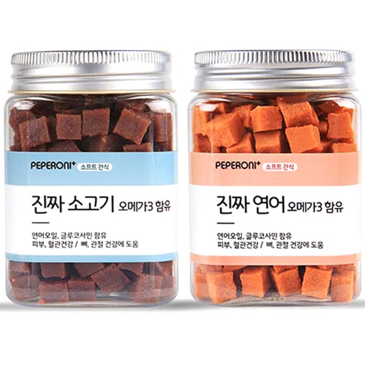 페페로니 반려견간식 오메가3 져키 연어 180g 소고기 180g 페페로니 반려견간식 오메가3 져키 연어 180g 소고기 180g