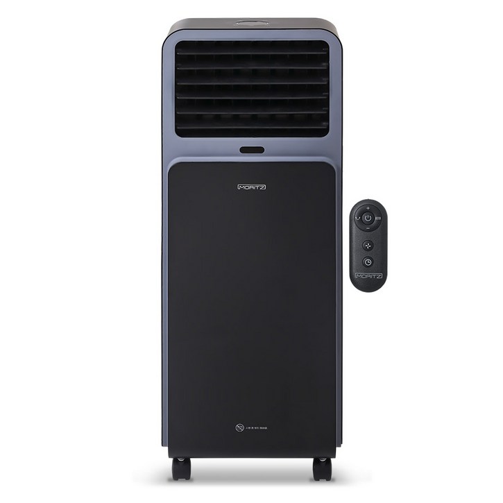 모리츠 에코팬 리모컨식 슬림형 PTC 업소용 디지털 온풍기, MOPT7000, 블랙