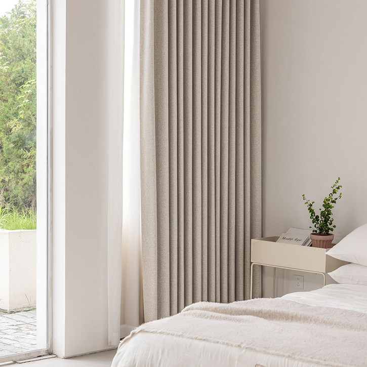 사라하우스 빛차단 암막커튼 핀형 레일형