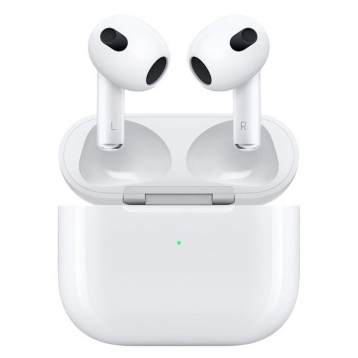 Apple 2022 에어팟 3세대 유선 충전 블루투스 이어폰, 화이트, MPNY3KH/A