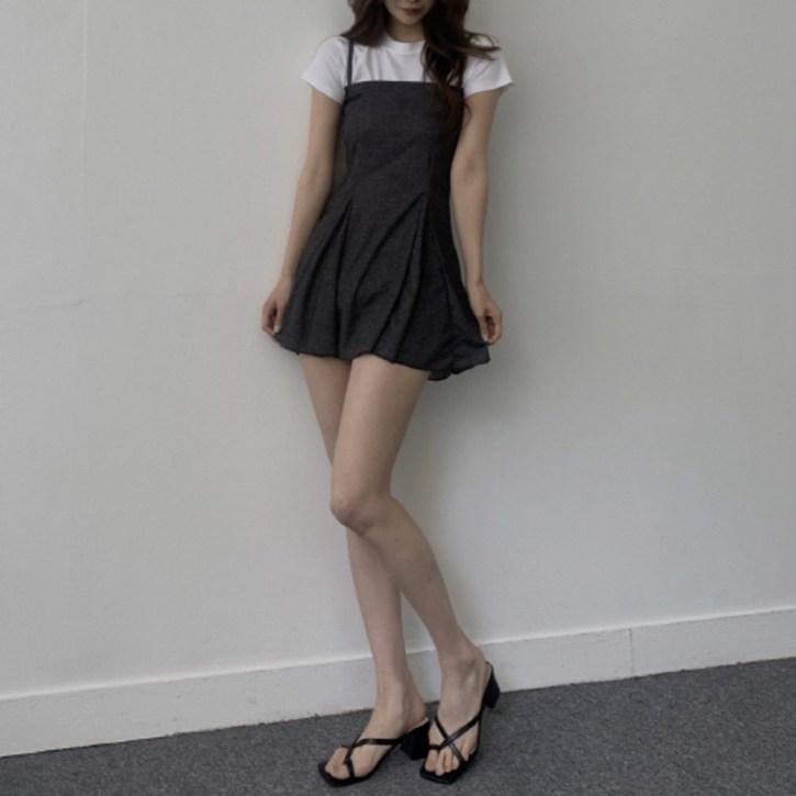 카일라 아델라 데님 미니 원피스