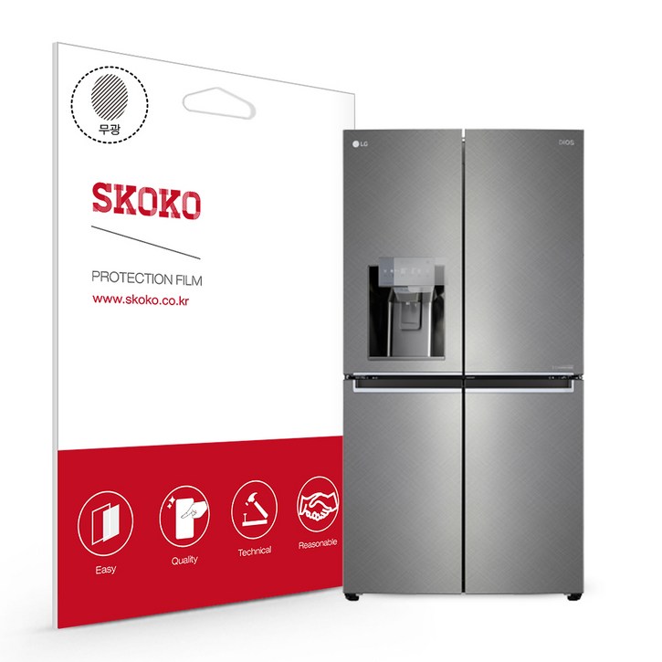스코코 LG 디오스 정수기 냉장고 J851SN33WJ 제어창 액정보호필름, 단품